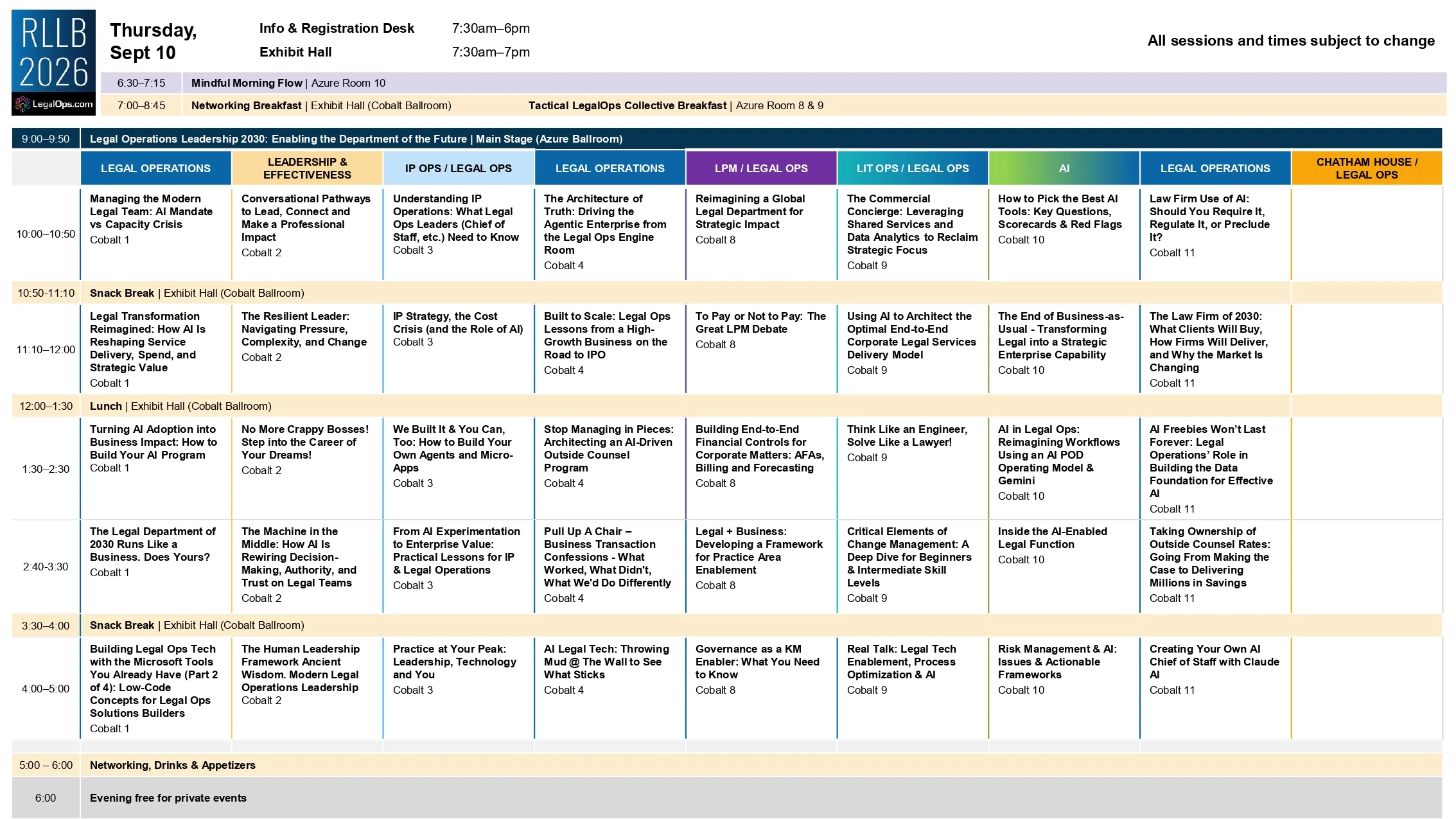 agenda slider